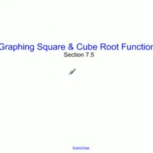Graphing Square and Cube Root Functions