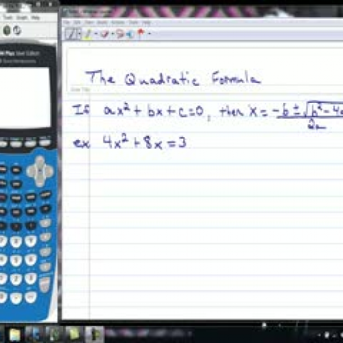 Quadratic Formula Examples