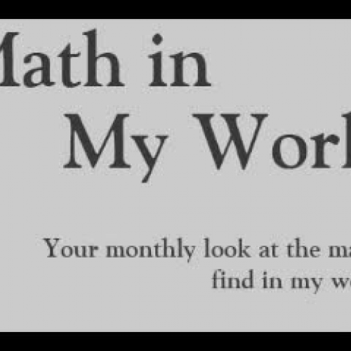 Math in My World