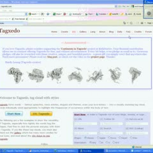 Creating a Tagxedo Word Cloud