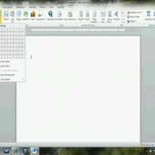 MS Word Insert Tab