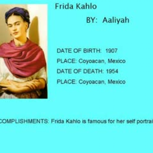 4th grade biographies