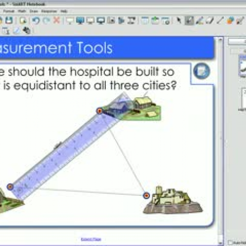 Using Measurement Tools in SMART Notebook Mat