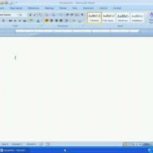 Creating Tables in MS Word
