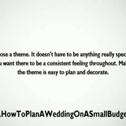 How To Plan A Wedding On A Small Budget