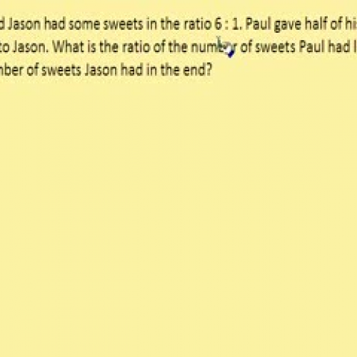 Ratio Word Problem 1