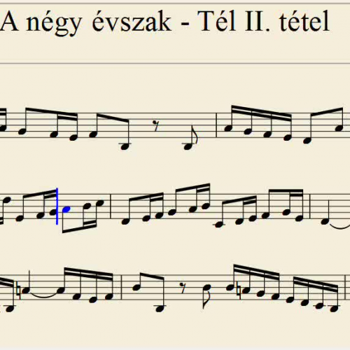 Vivaldi: A négy évszak - Tél II. tétel