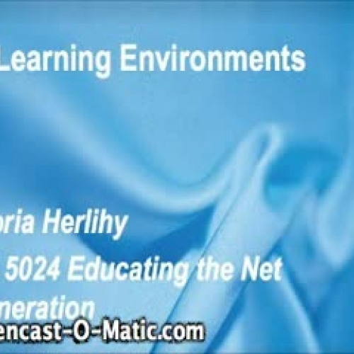 3-D learning environments