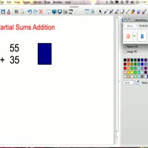 Partial sums addition