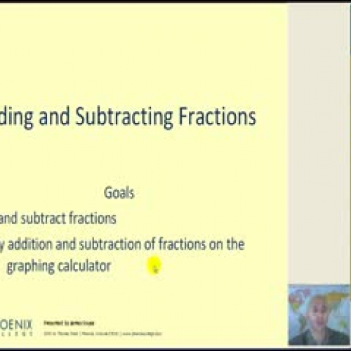 Addition and Subtraction of Fractions