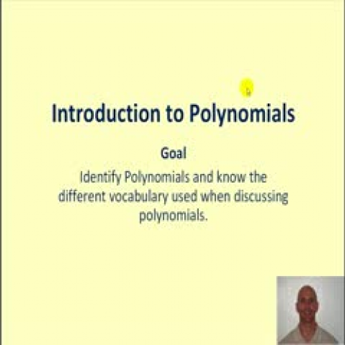 Introduction to Polynomials