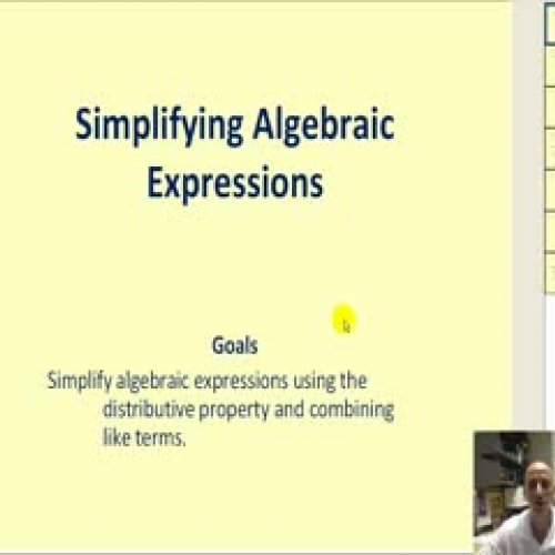 Simplifying Algebraic Expressions