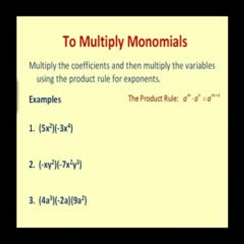 Multiplying Polynomials