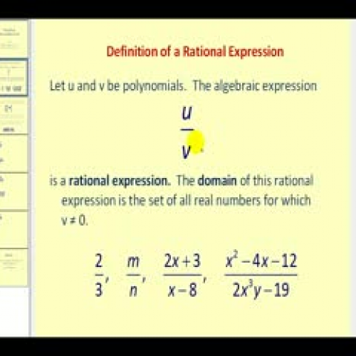 Simplifying Rational Expressions