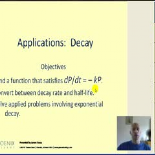 Exponential Decay Models - Part 1 of 2