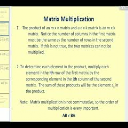 Matrix Multiplication