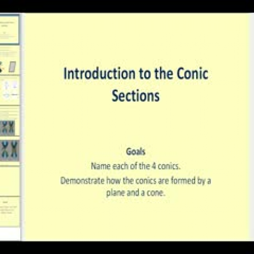 Introduction to Conic Sections