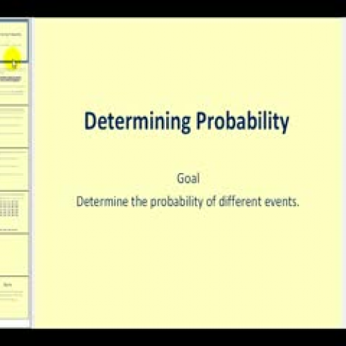 Determining Probability