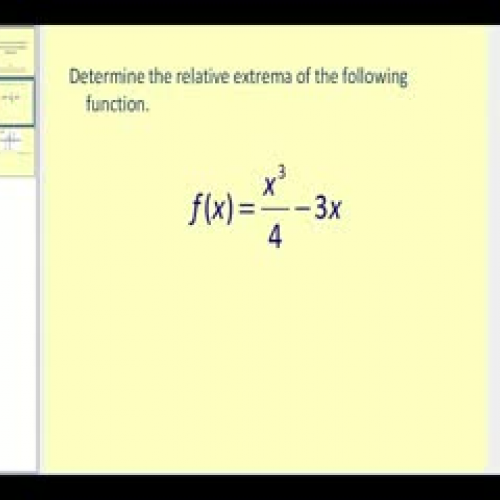 How to Determine Relative Extrema on the Grap