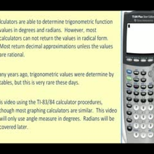 Determining Trigonometric Function Values on 