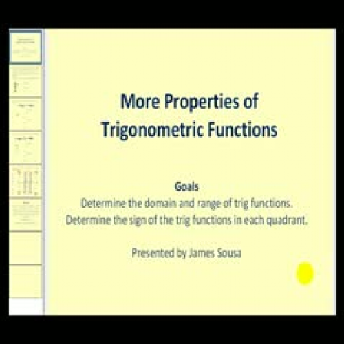 Domain, Range, and Signs of Trigonometric Fun