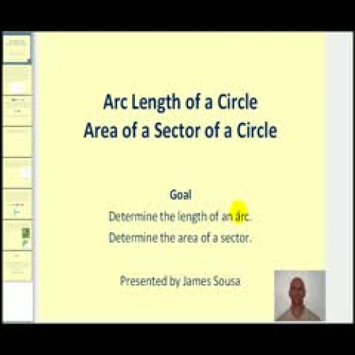 Arc Length and Area of a Sector