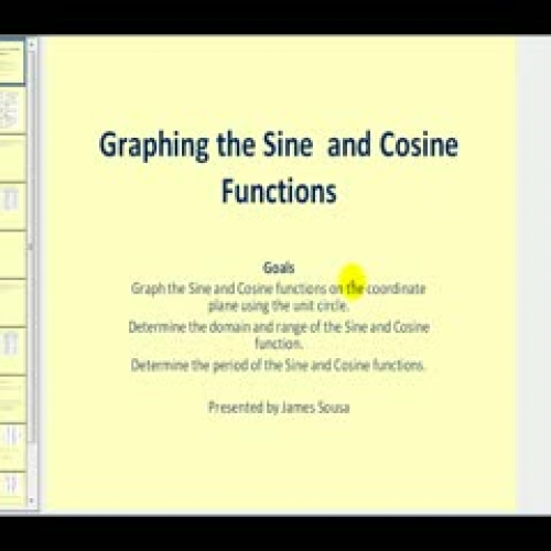 Graphing the Sine and Cosine Function