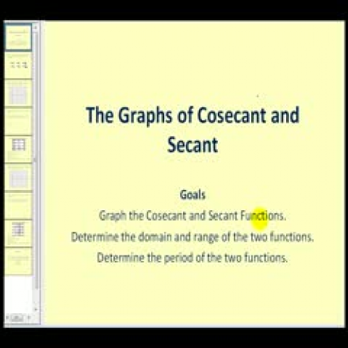 Graphing Cosecant and Secant