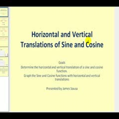 Horizontal and Vertical Translations of Sine 