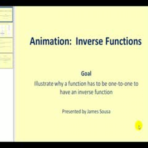 Animation:  Inverse Function