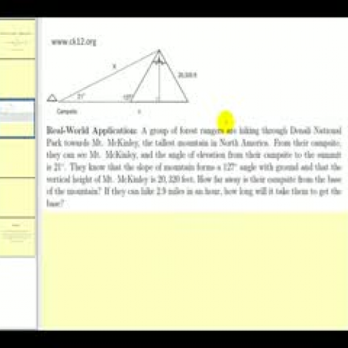 The Law of Sines:  Applications II