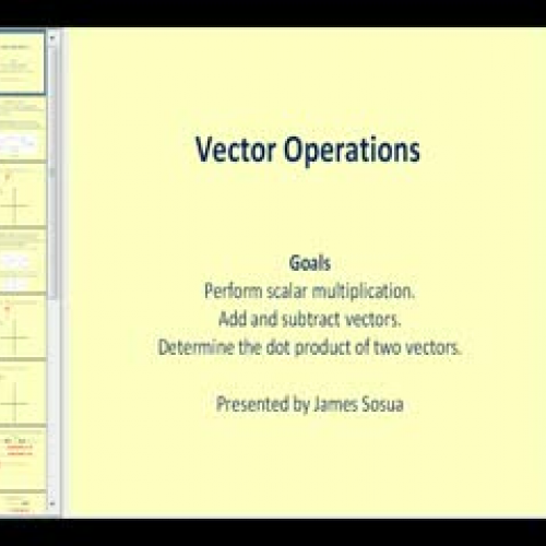 Vector Operations