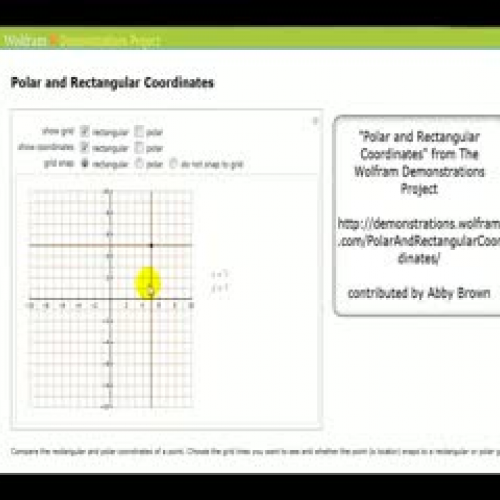 Animation:  Comparing Polar and Rectangular C