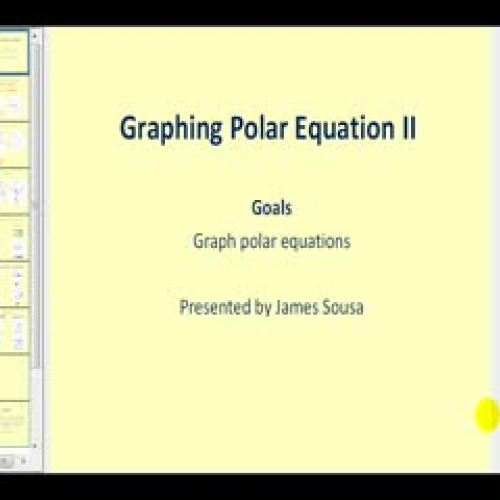 Graphing Polar Equations II