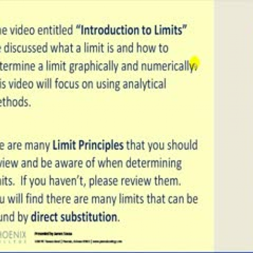 Determining Limits