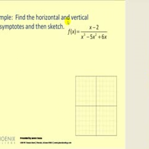 Horizontal / Vertical Asymptotes - Part 2 of 