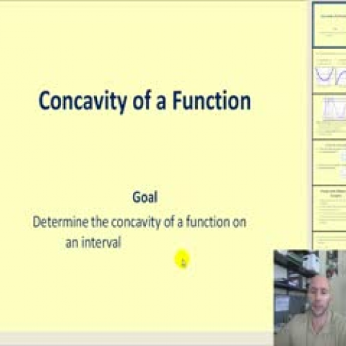 Determining the concavity of a function