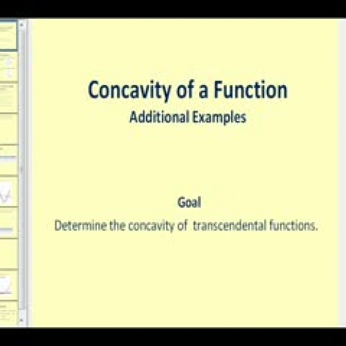 Concavity - Additional Examples with Trig Fun