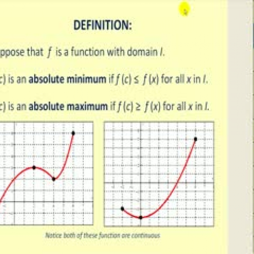 Absolute Extrema