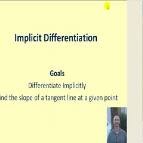 Implicit Differentiation