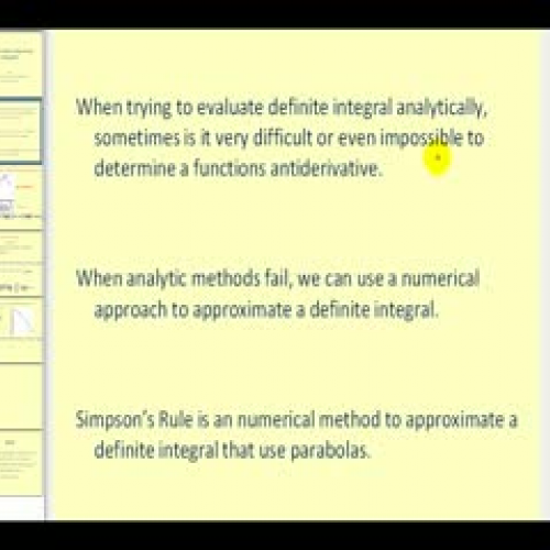 Simpson's Rule