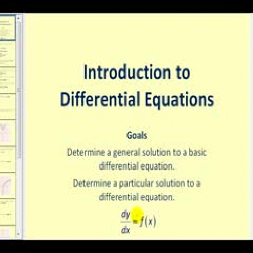 Introduction to Differential Equations