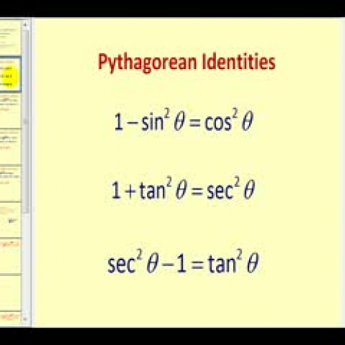 Integration Involving Trigonometric Substitut