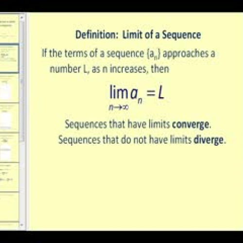 Limits of a Sequence