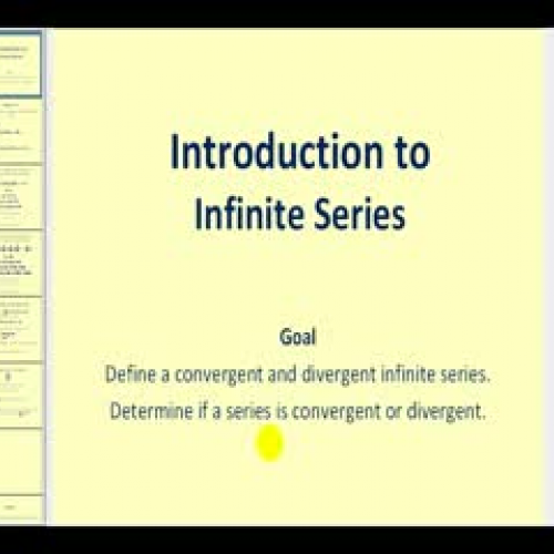 Introduction to Infinite Series