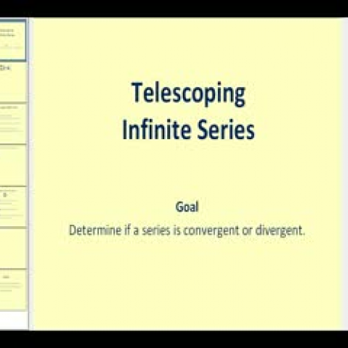 Telescoping Series