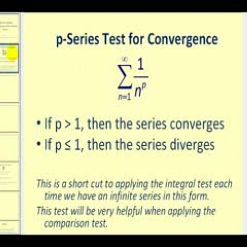 The p-Series Test