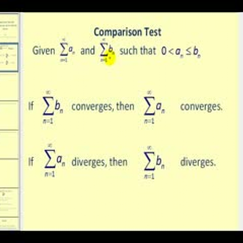 The Comparison Test