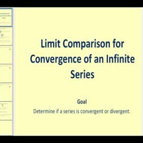 The Limit Comparison Test