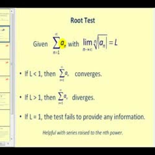 The Root Test